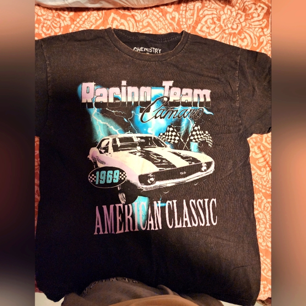 Chemistry Black Racing Team Crop Top